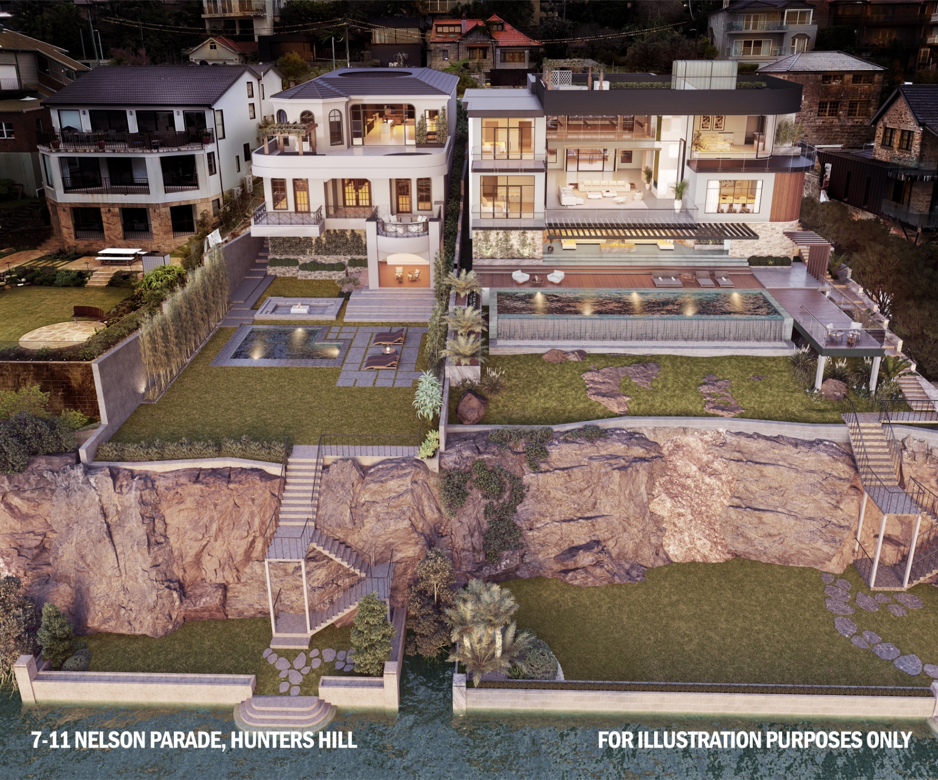 7-11 Nelson Parade — Waterfront Photomontage