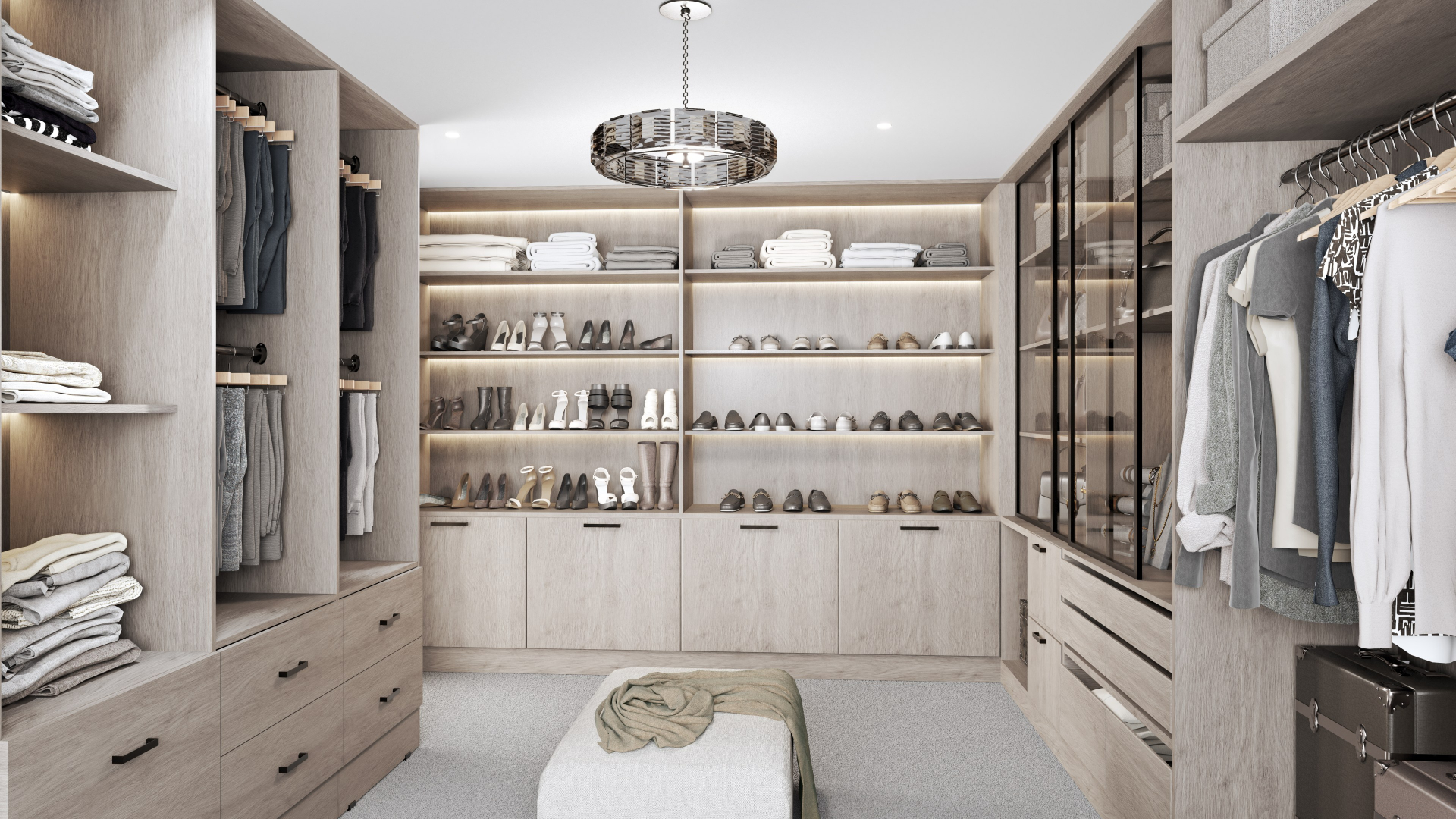 Luxury Walk-In Wardrobe