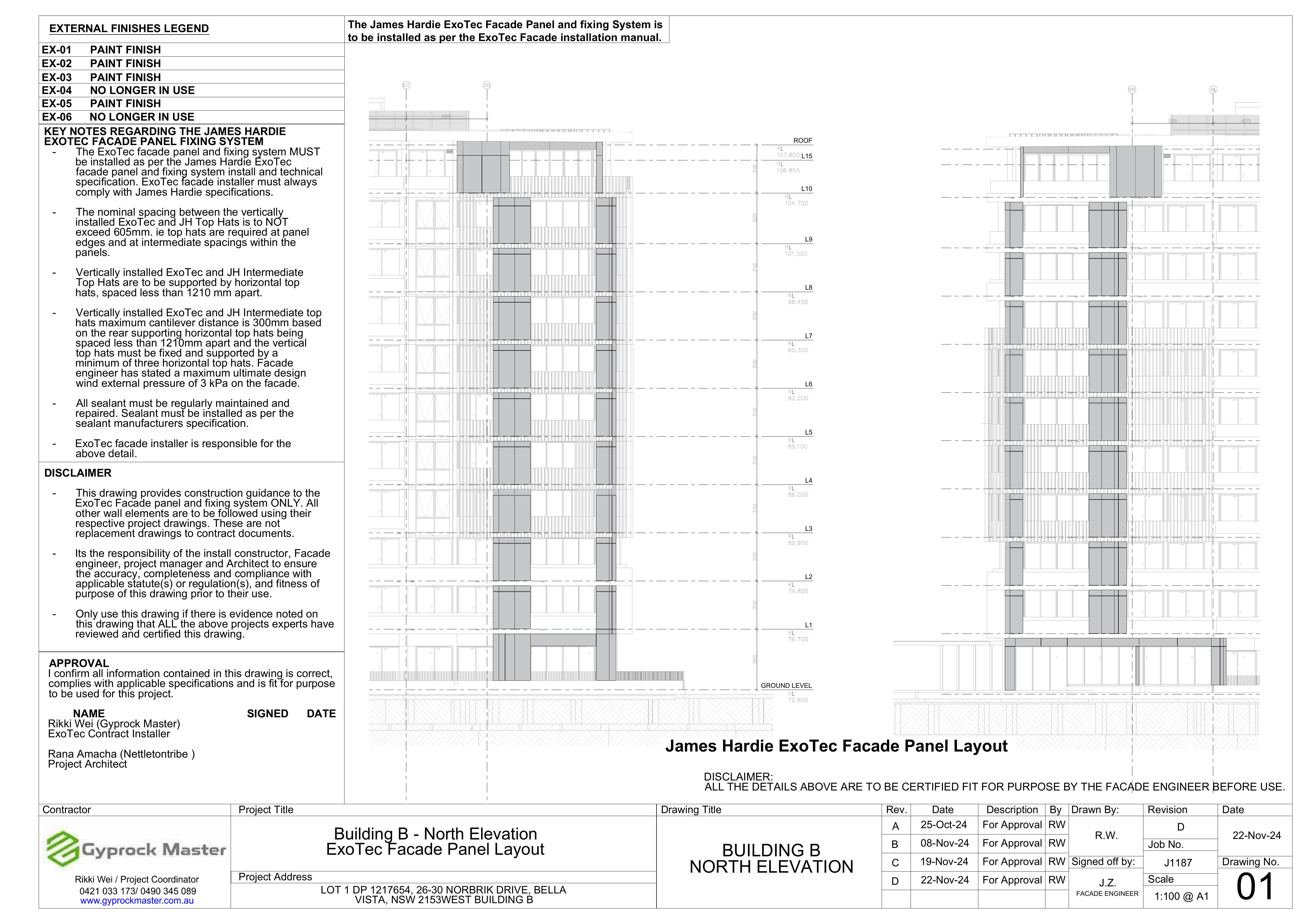 Facade workshop Drawings example render