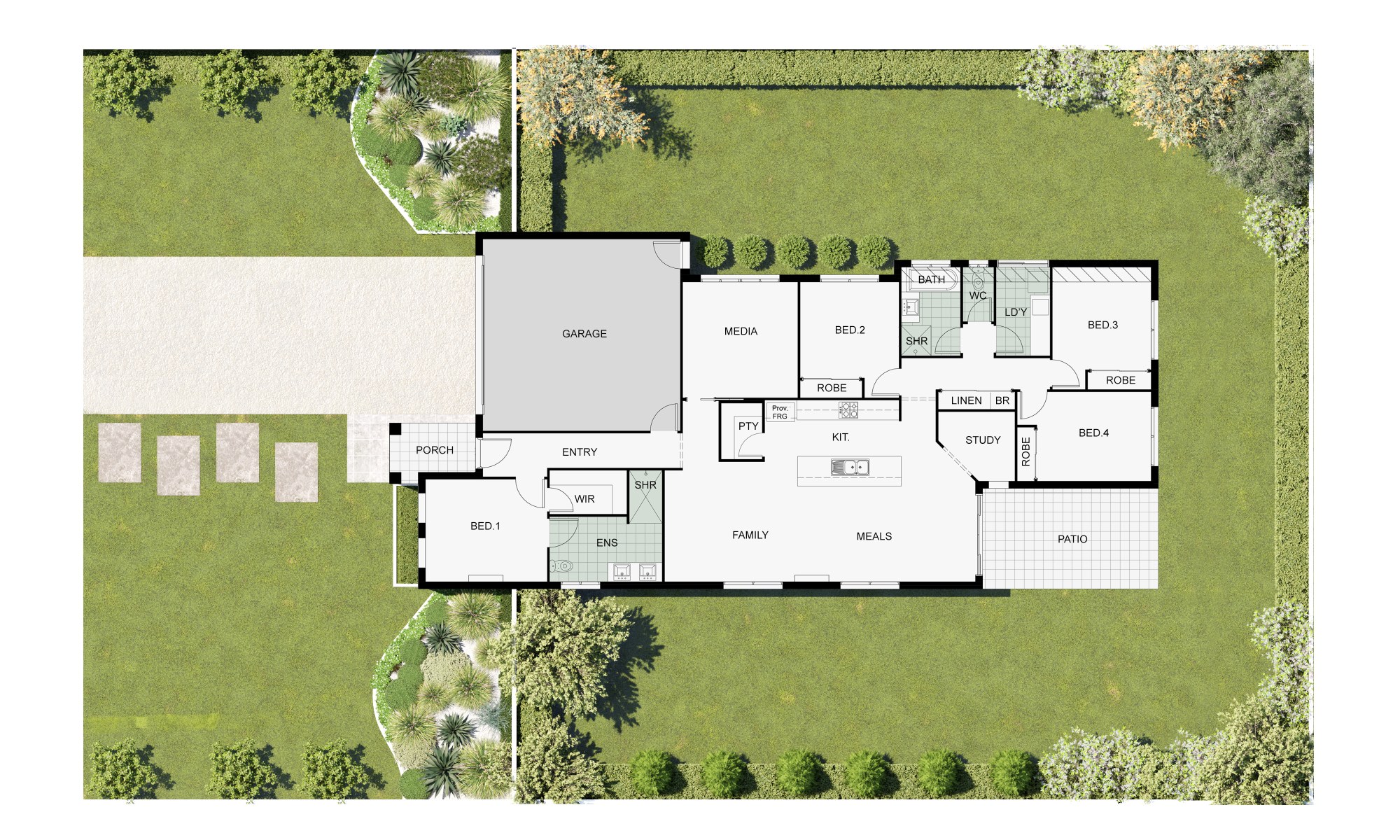 2D Floor Plan & Site Plan