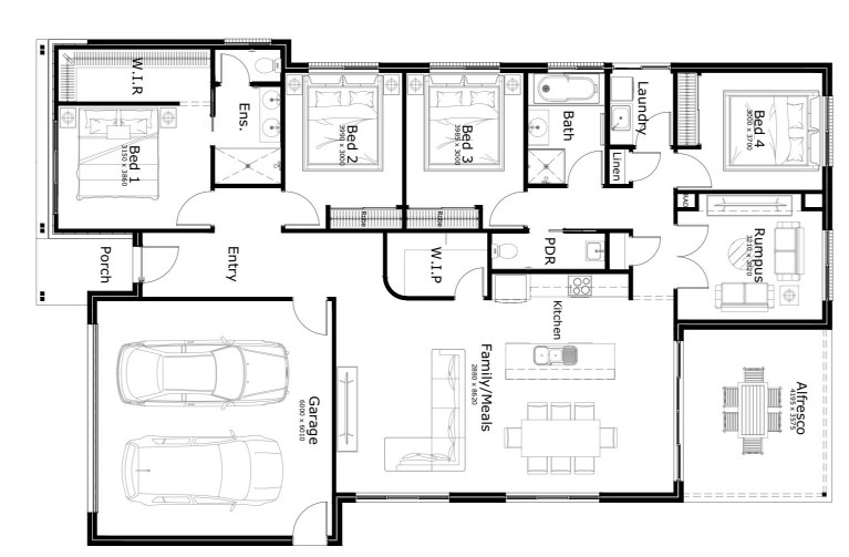 Traditional Floor Plan
